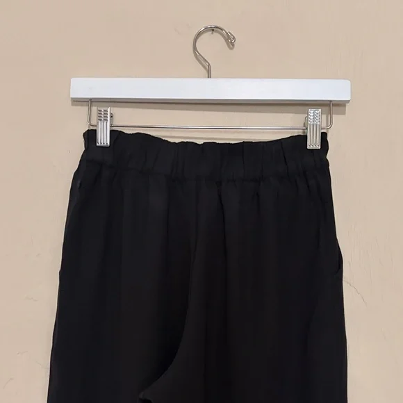 Lululemon Noir High-Waist Tie Belt Wide Leg Trousers. Sz 4. Never Worn! - Picture 8 of 8